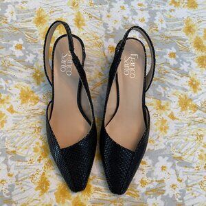 Franco Sarto Jeen Slingback Pump Black Size 8